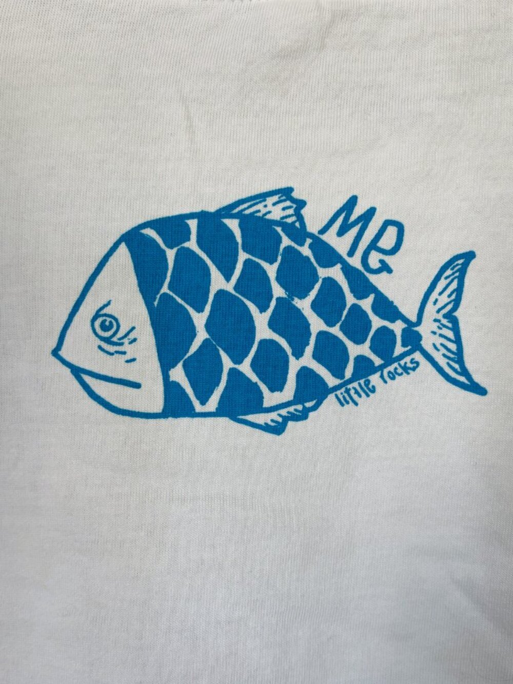 Little Rocks Cropped T-Shirt M What's for Dinner II Funky/Quirky Made in Greece - Picture 6 of 6